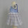 cotton blue summer plaid dress for kids